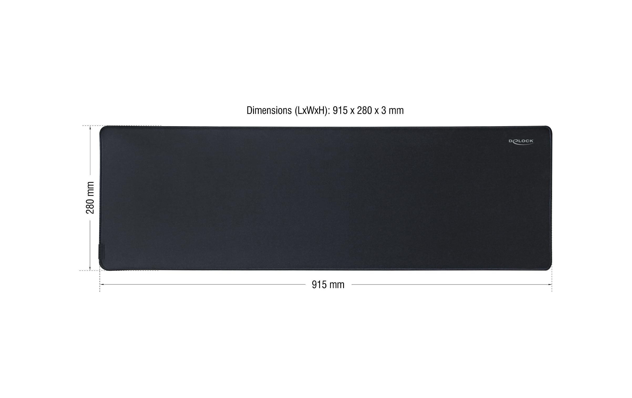 Delock Gaming-Mausmatte 12557 wasserabweisend, Schwarz Delock Gaming-Mausmatte 12557 wasserabweisend, Schwarz