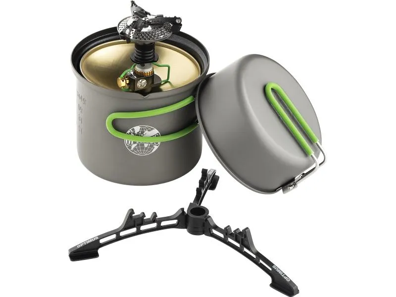 Optimus Gaskocher Crux Weekend Kochsystem Grau