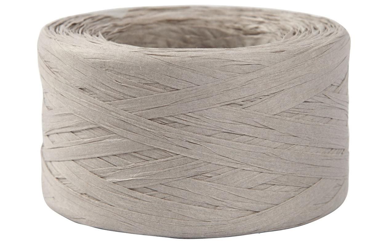 Creativ Company Geschenkband Raffiabast 8 mm x 100 m, Hellgrau Creativ Company Geschenkband Raffiabast 8 mm x 100 m, Hellgrau