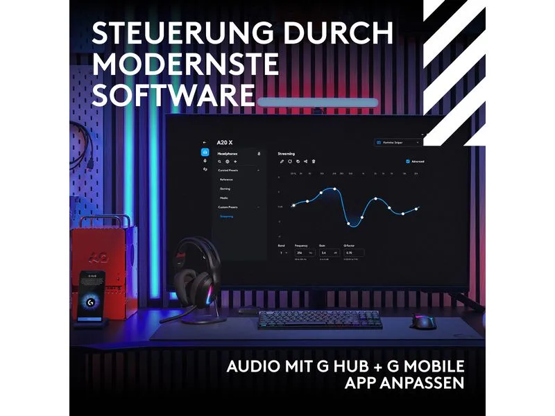 Logitech Headset G Astro A20 X Schwarz Logitech Headset G Astro A20 X Schwarz
