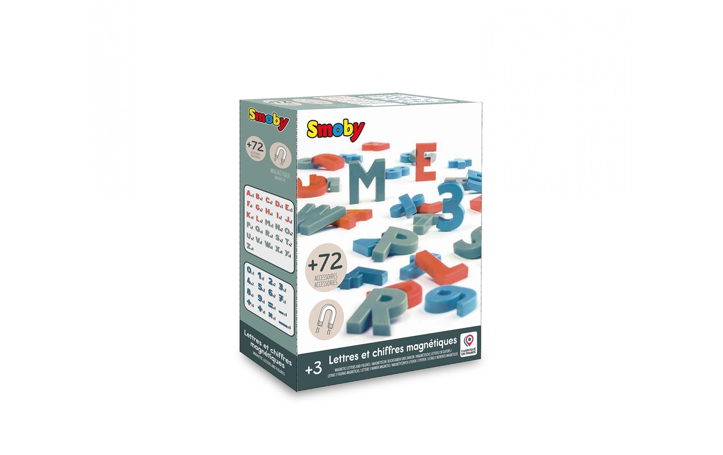 Smoby 72 magnetische Buchstaben und Zahlen
