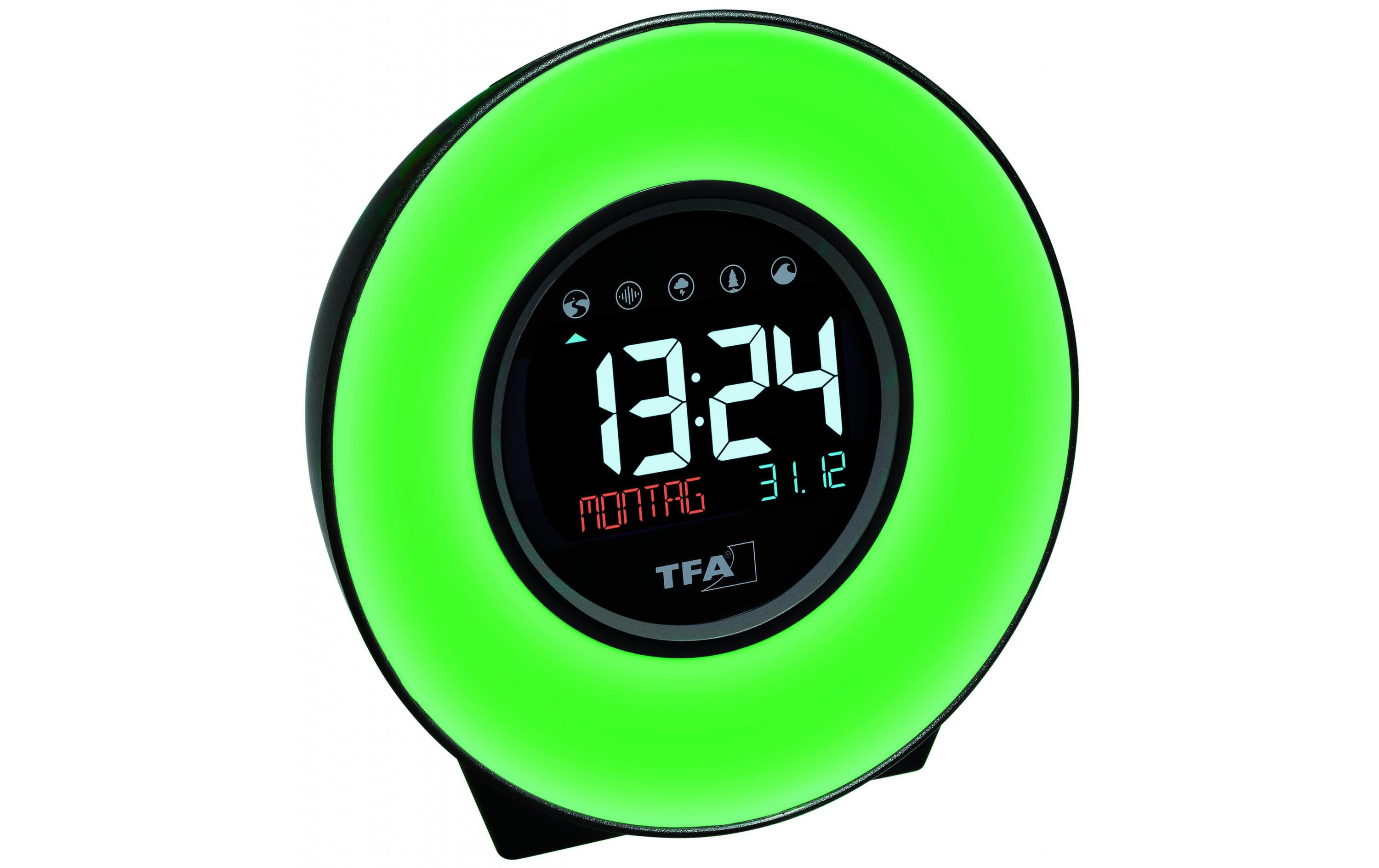 TFA Dostmann Wecker Moodlight mit Farbwechsel