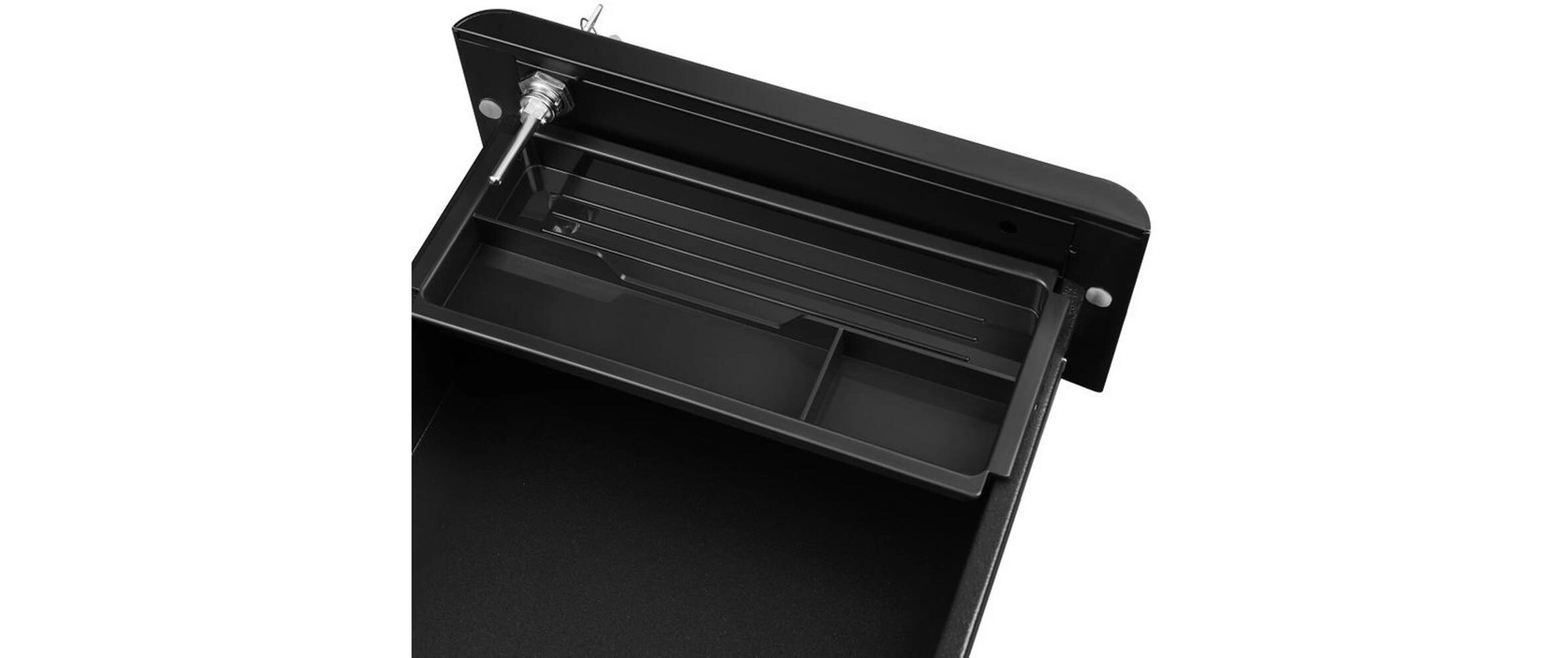 Songmics Multifunktionswagen 30 x 46 x 59 cm, Schwarz