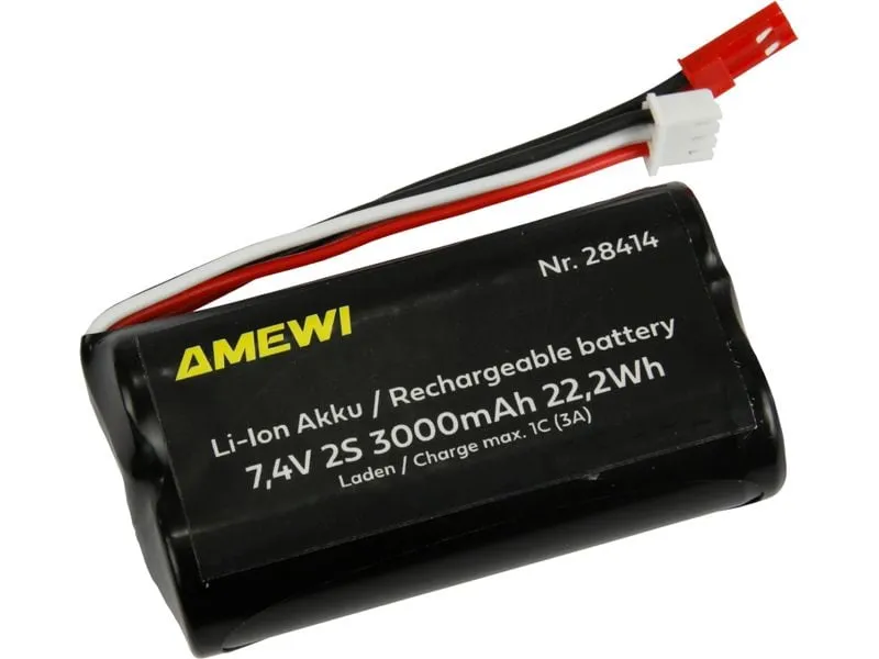 Amewi RC-Akku Li-Ion 2S 7.4 V 3000 mAh BEC Amewi RC-Akku Li-Ion 2S 7.4 V 3000 mAh BEC