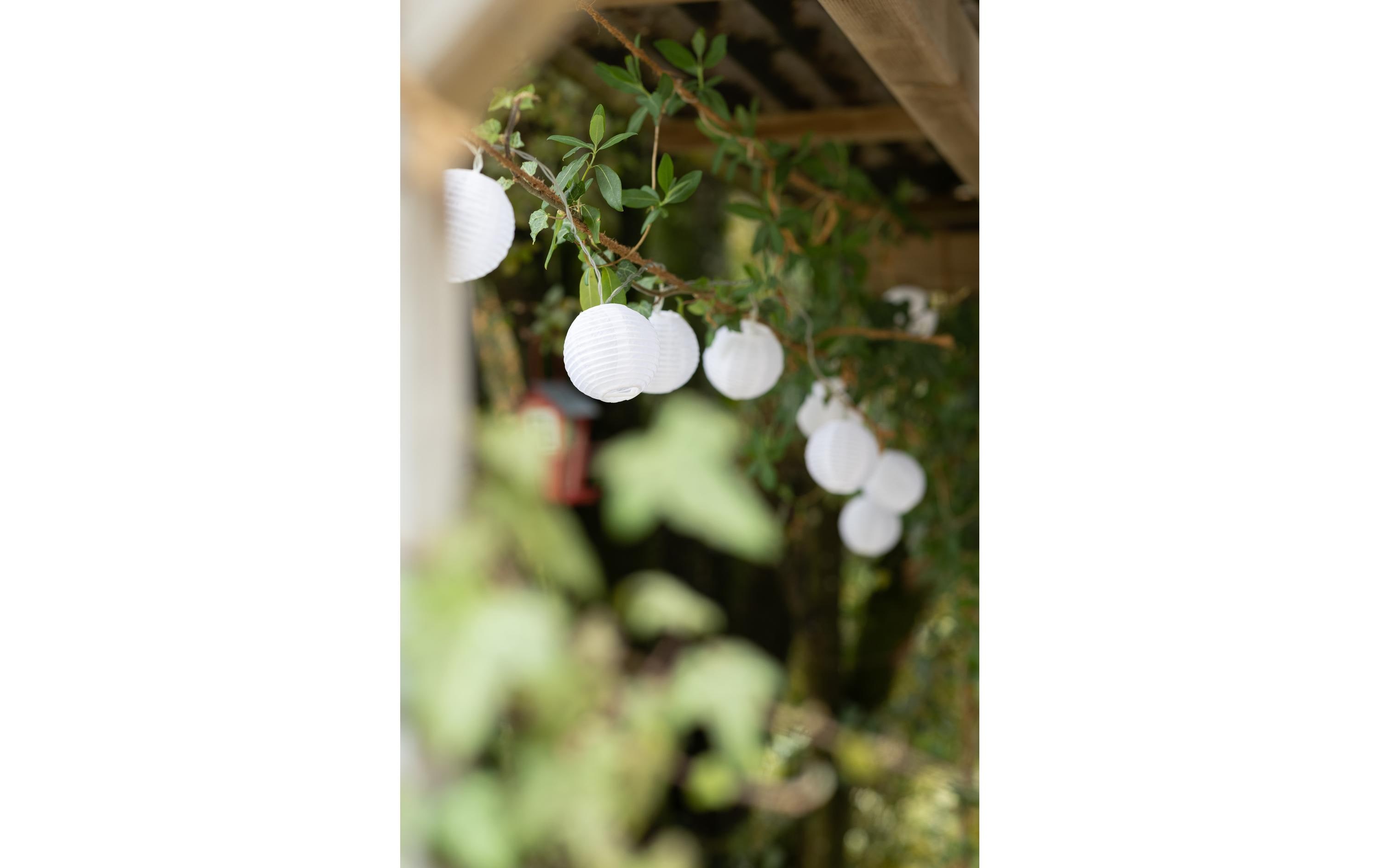 COCON Lichterkette LED Solar, Weiss, 3.7 m