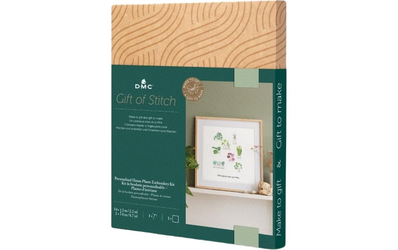 DMC Stickset Gift of Stich Zimmerpflanzen, 25 x 29 cm DMC Stickset Gift of Stich Zimmerpflanzen, 25 x 29 cm