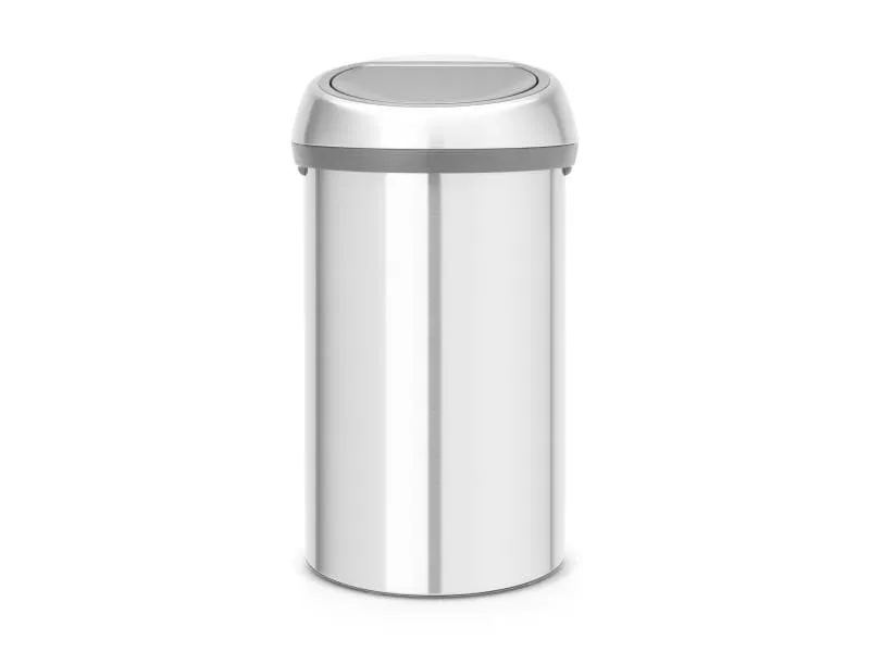 Brabantia Toucheimer Touch Bin Fingerprint proof 60 l, Matt Steel