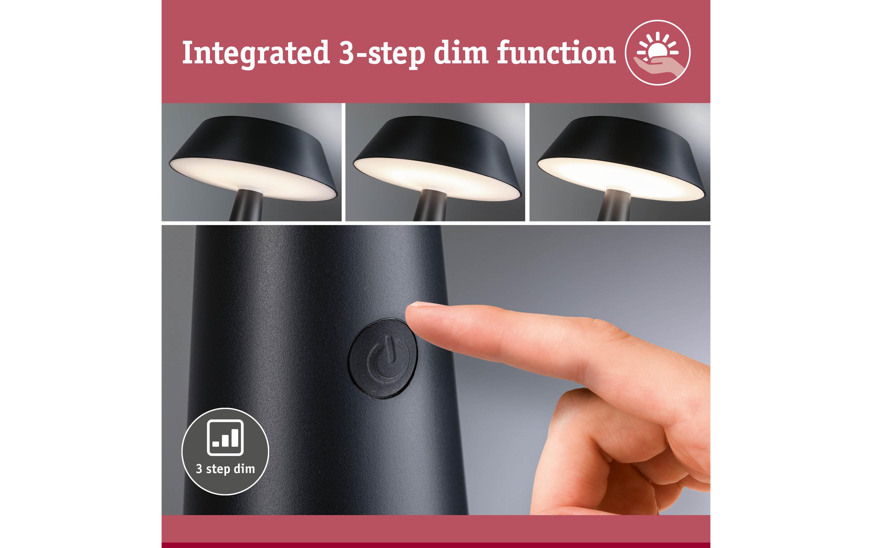 Paulmann Akku-Tischleuchte Solar LED Soala