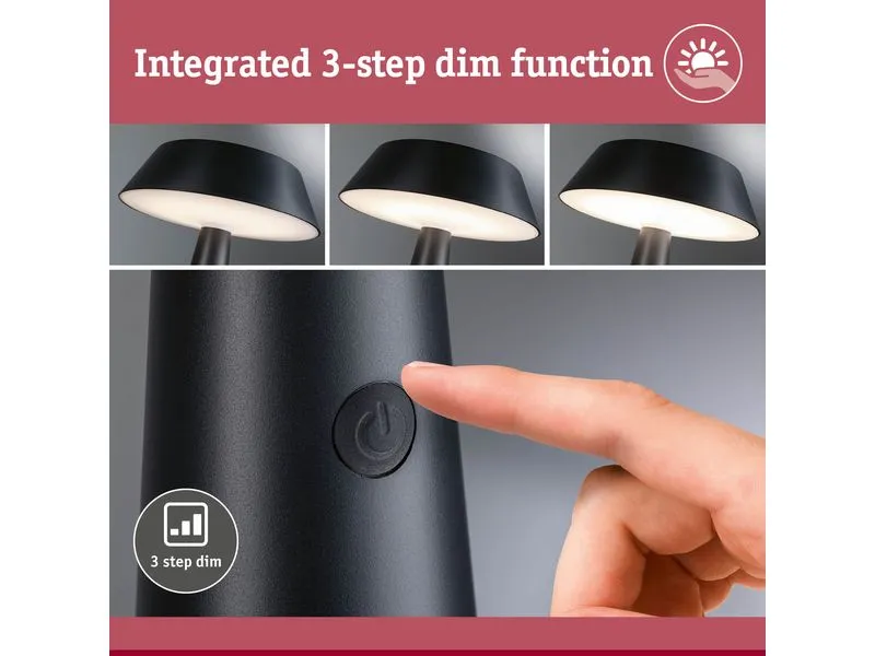 Paulmann Akku-Tischleuchte Solar LED Soala Paulmann Akku-Tischleuchte Solar LED Soala
