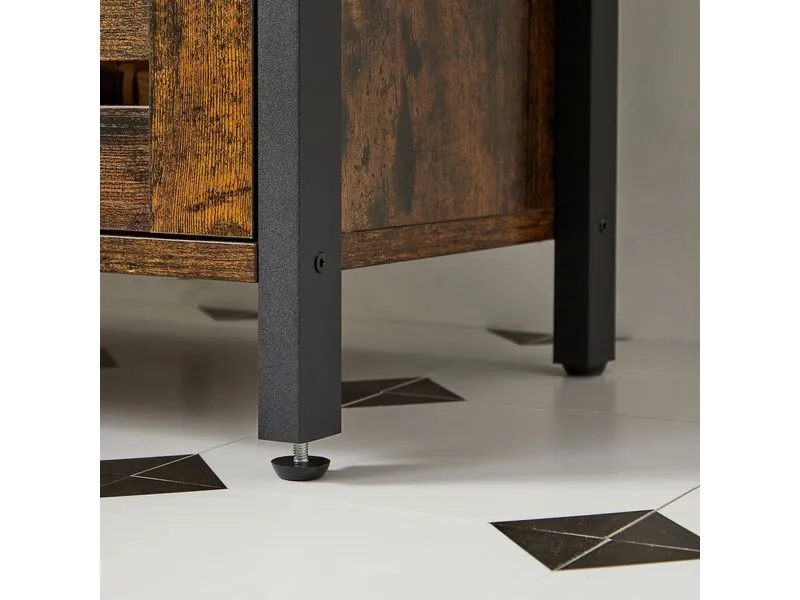 VASAGLE Waschbeckenunterschrank 60 x 60 cm, Braun VASAGLE Waschbeckenunterschrank 60 x 60 cm, Braun
