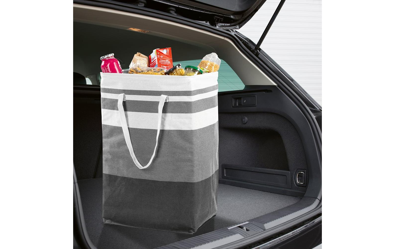 EASYmaxx Aufbewahrungskorb faltbar 2er-Set 75 l - Grau/Weiss