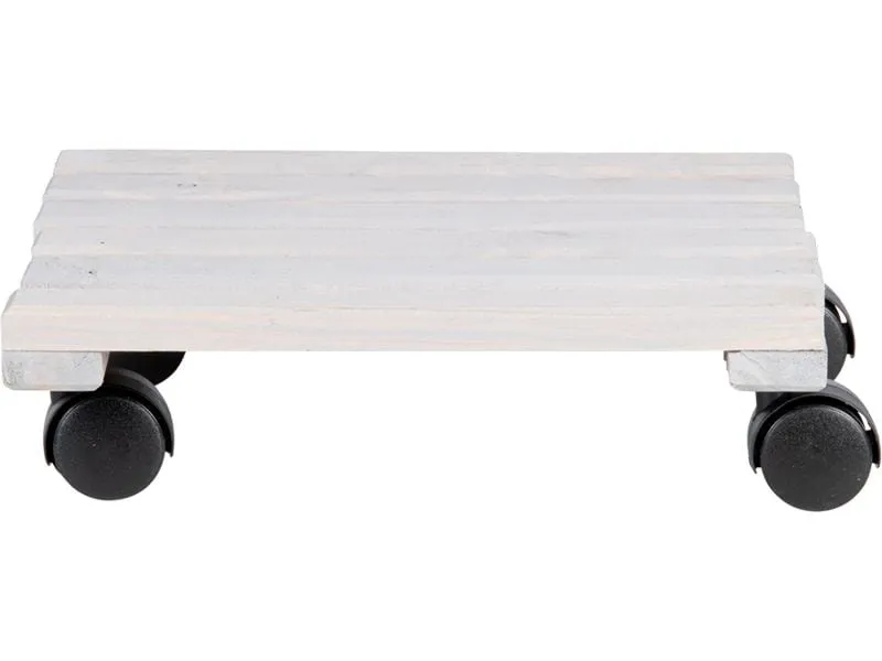 Esschert Design Rolleruntersetzer Quadratisch L Grau/Schwarz Esschert Design Rolleruntersetzer Quadratisch L Grau/Schwarz