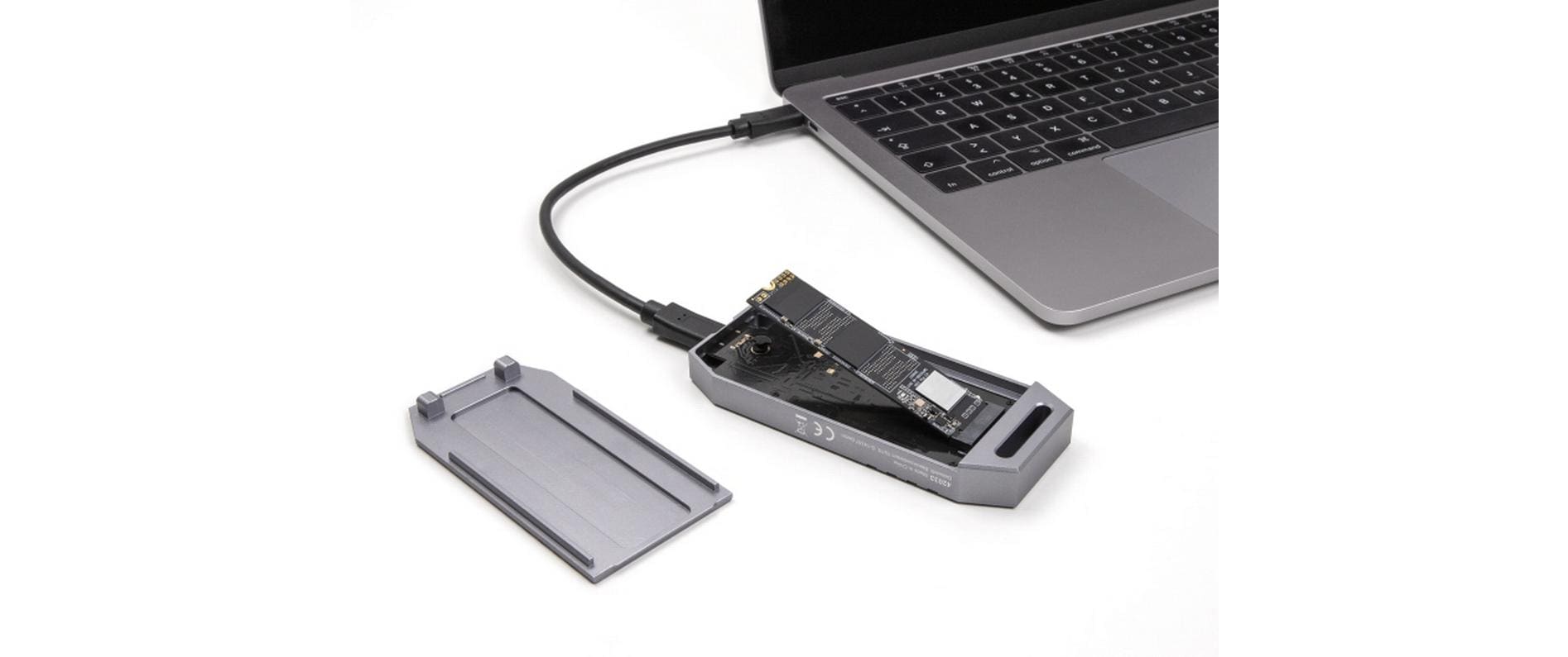 Delock Externes Gehäuse M.2 NVMe SSD USB-C 40 Gbps M.2