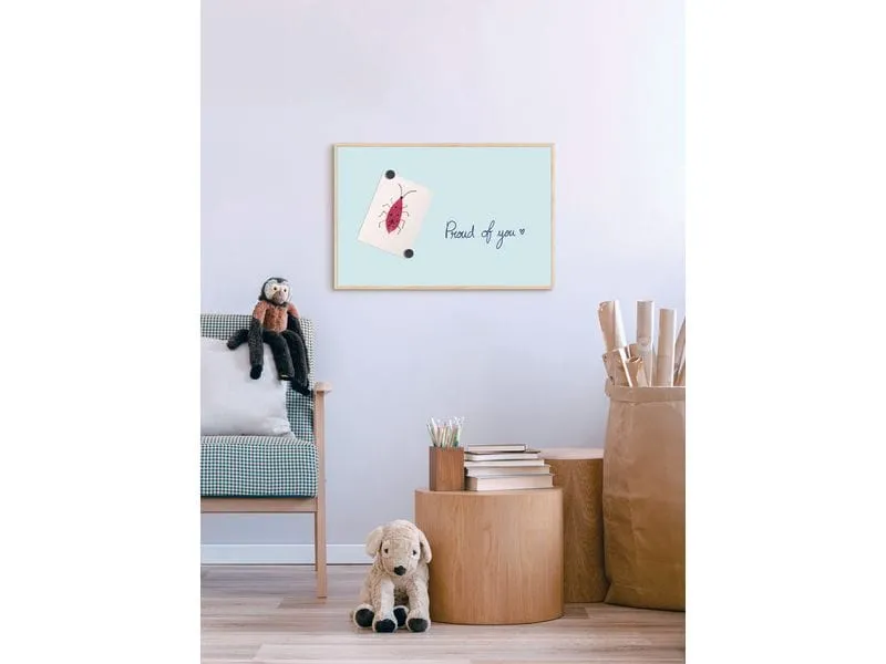 Bi-Office Magnethaftendes Whiteboard EARTH 58.5 cm x 38.5 cm, Hellblau Bi-Office Magnethaftendes Whiteboard EARTH 58.5 cm x 38.5 cm, Hellblau