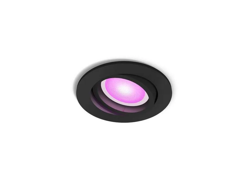 Philips Hue White & Color Ambiance Centura Einbauspot Rund Schwarz
