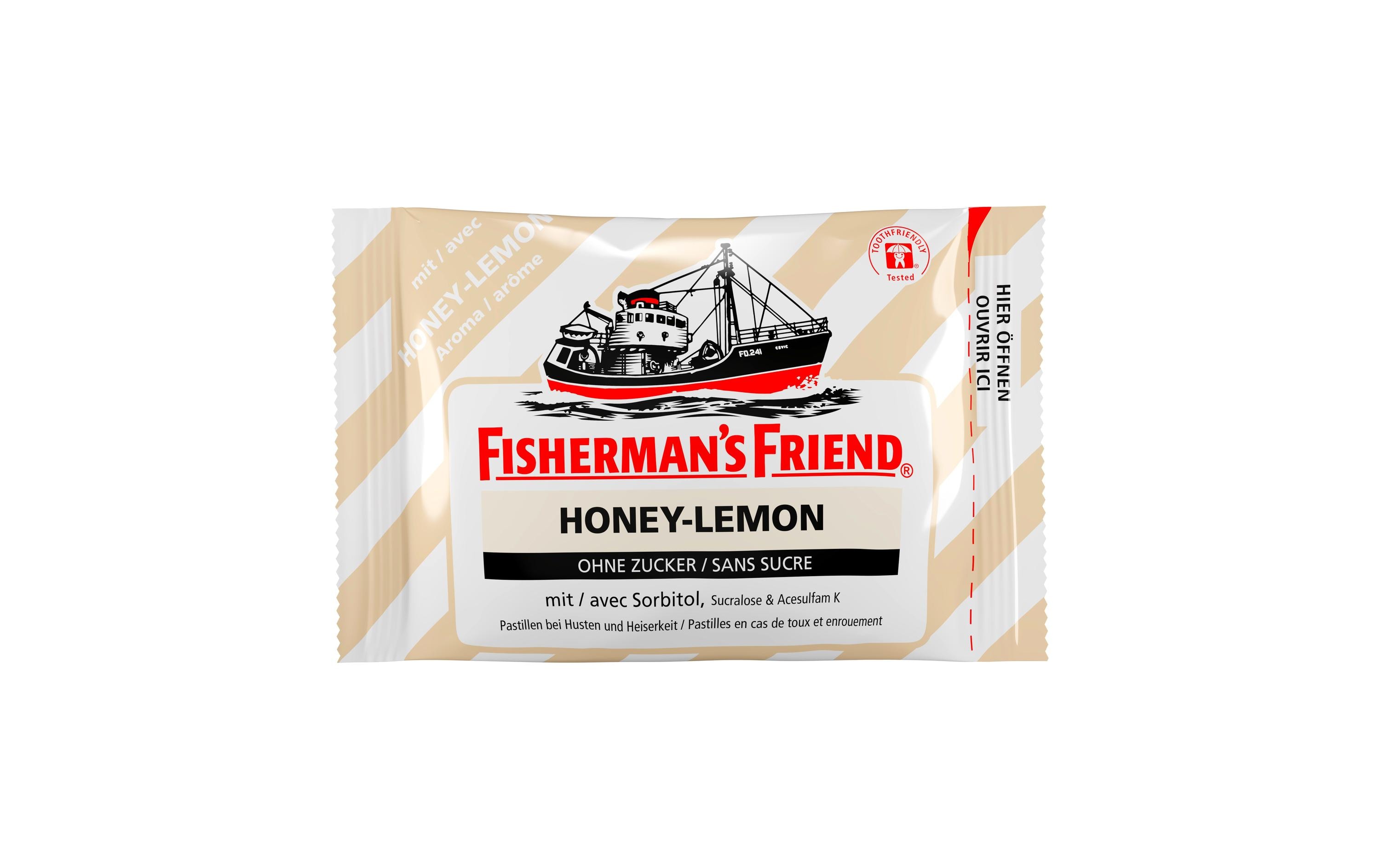 Fisherman's Bonbons Honey & Lemon ohne Zucker 24 x 25 g