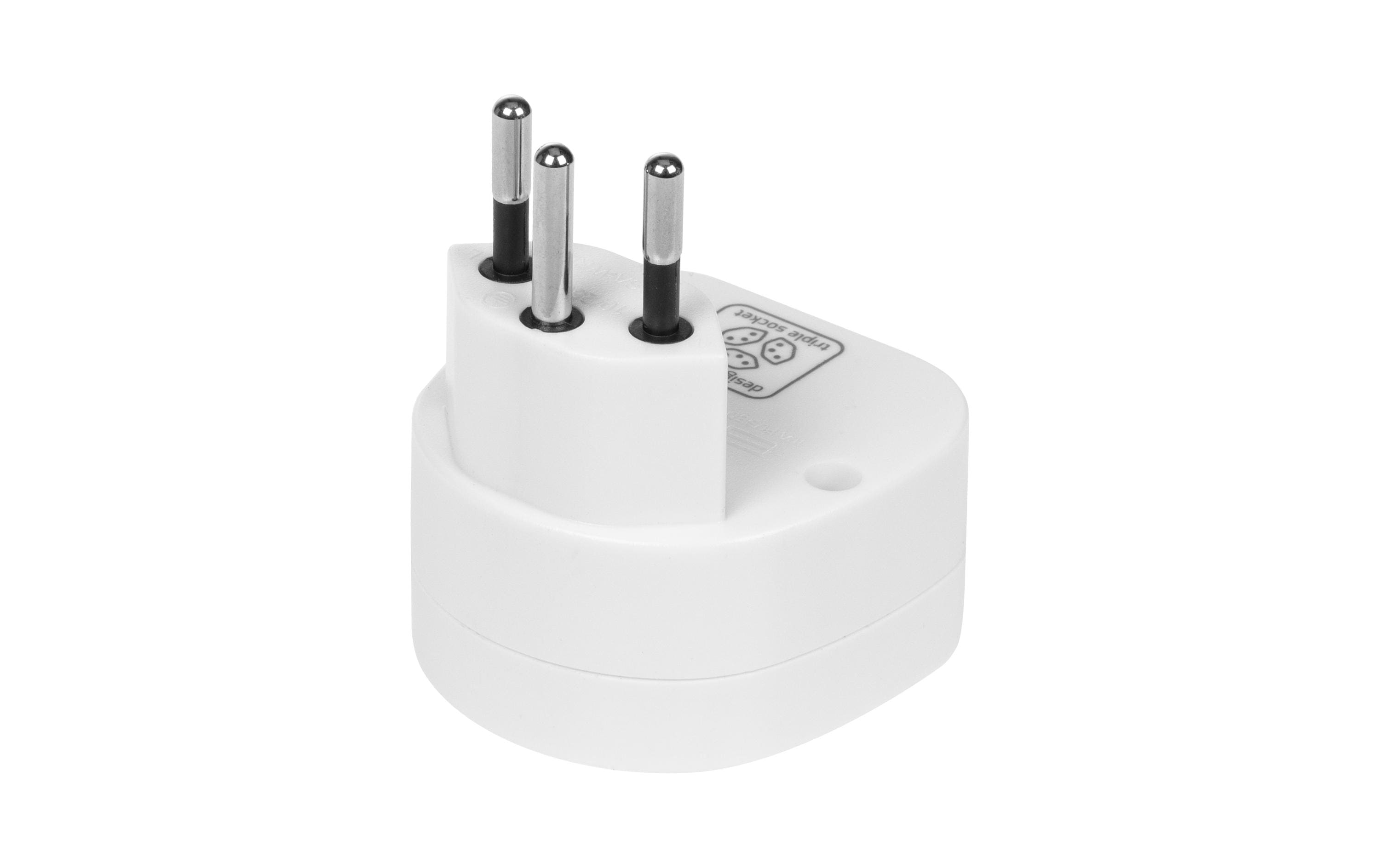 FURBER.power Reiseadapter Welt – CH, Weiss