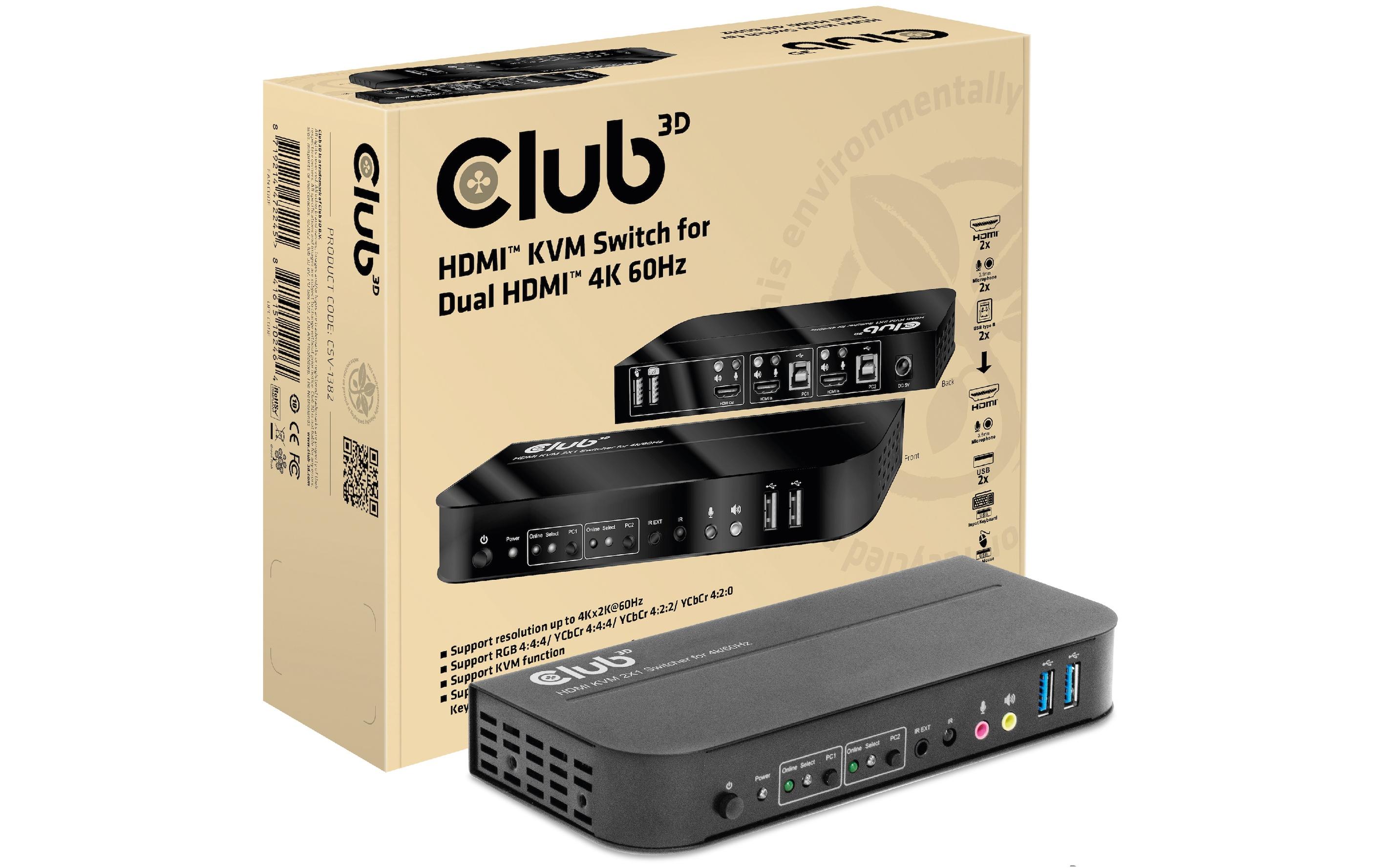 Club 3D KVM Switch CSV-1382 Club 3D KVM Switch CSV-1382