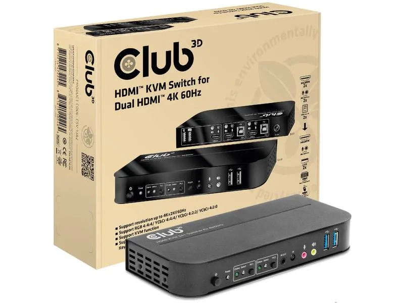 Club 3D KVM Switch CSV-1382