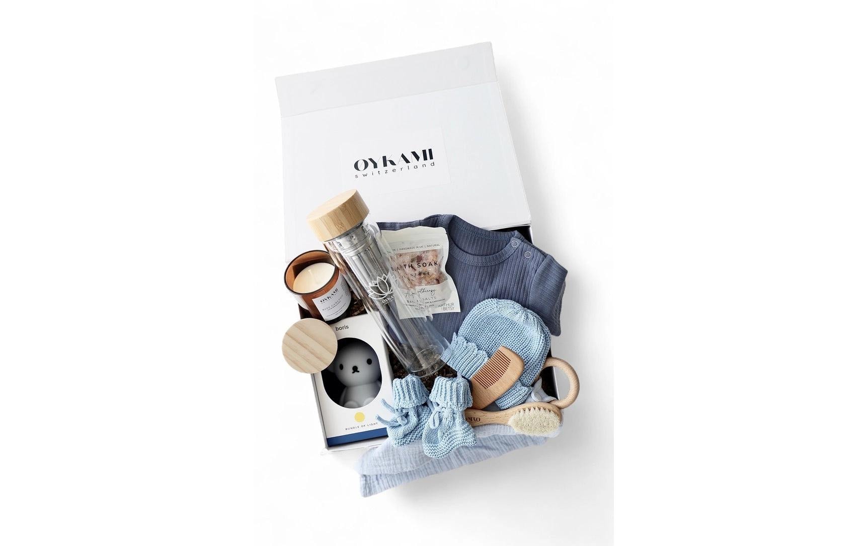 Oykami Mama Geschenkbox Teeflasche Blau Lugano Oykami Mama Geschenkbox Teeflasche Blau Lugano