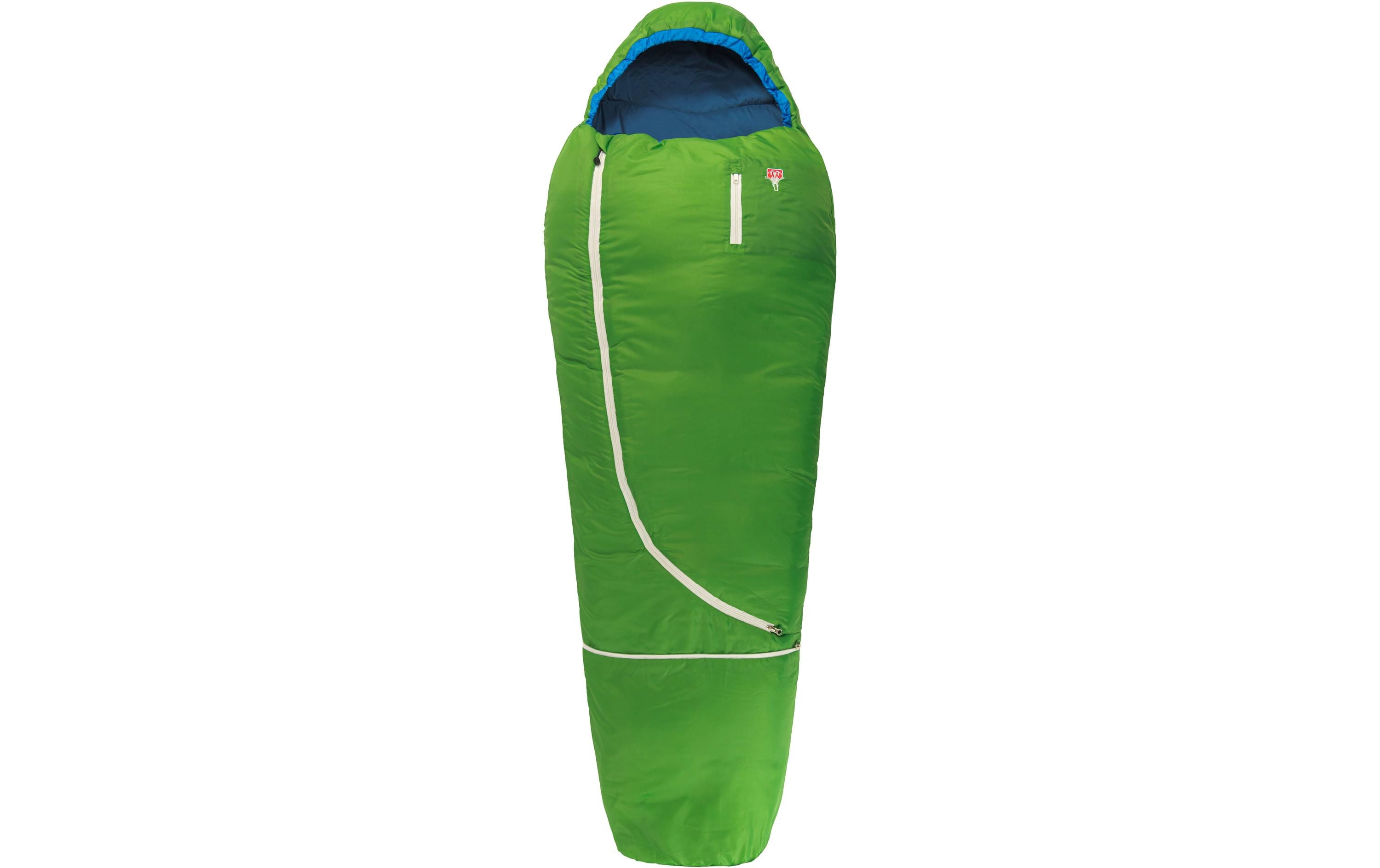 Grüezi Bag Kinderschlafsack Biopod Wolle Kids World Traveller Green