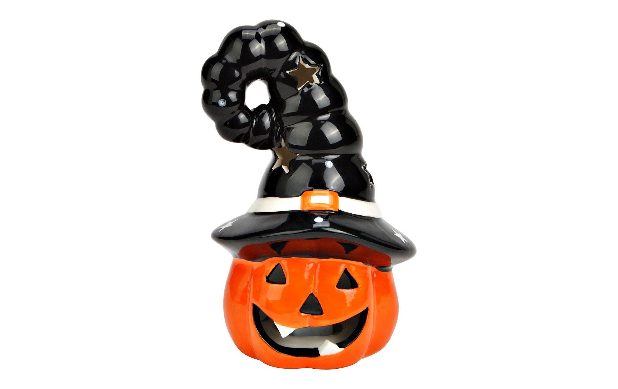 G. Wurm Aufsteller Kürbis Hexenhut 13 cm