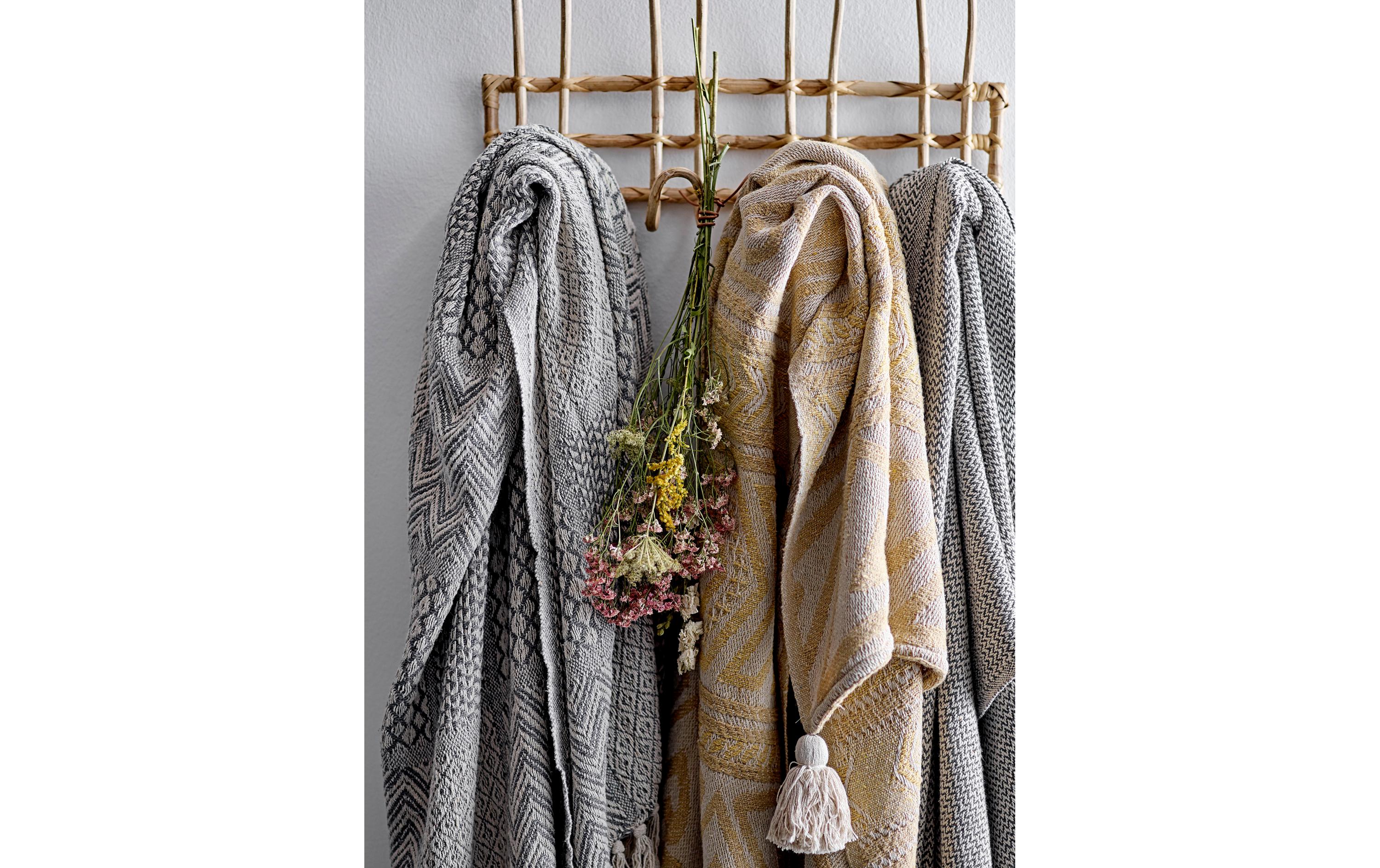 Bloomingville Decke Rodion 130 x 160 cm, Grau