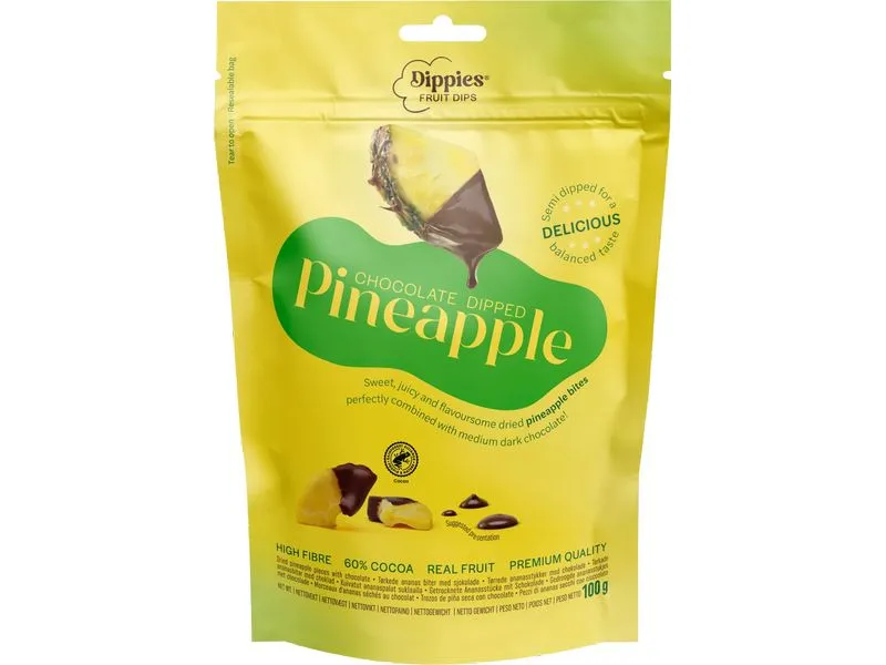 Dellia In Schokolade getauchte Ananas 100 g