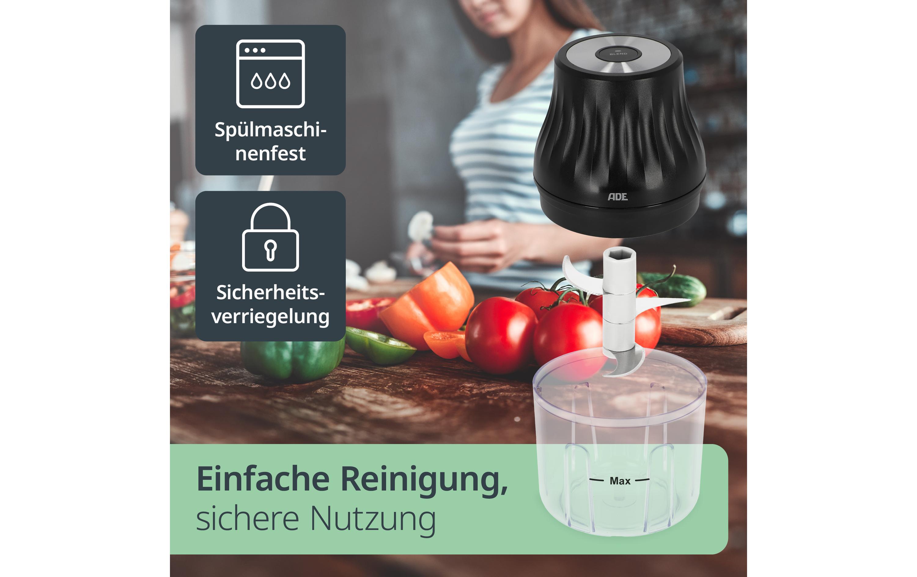 ADE Zerkleinerer Elektrisch KG2426-1 1500 mAh 0.15 l