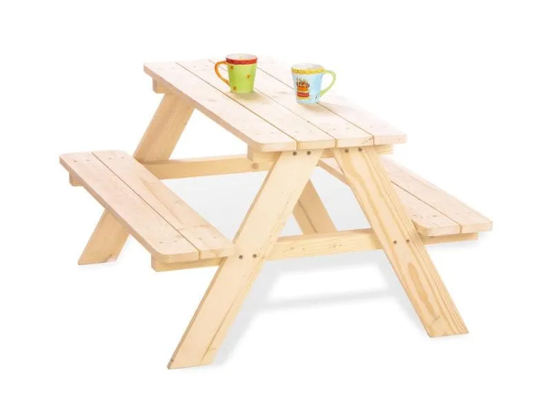 Pinolino Kindersitzgarnitur Nicki für 4 Natur Pinolino Kindersitzgarnitur Nicki für 4 Natur