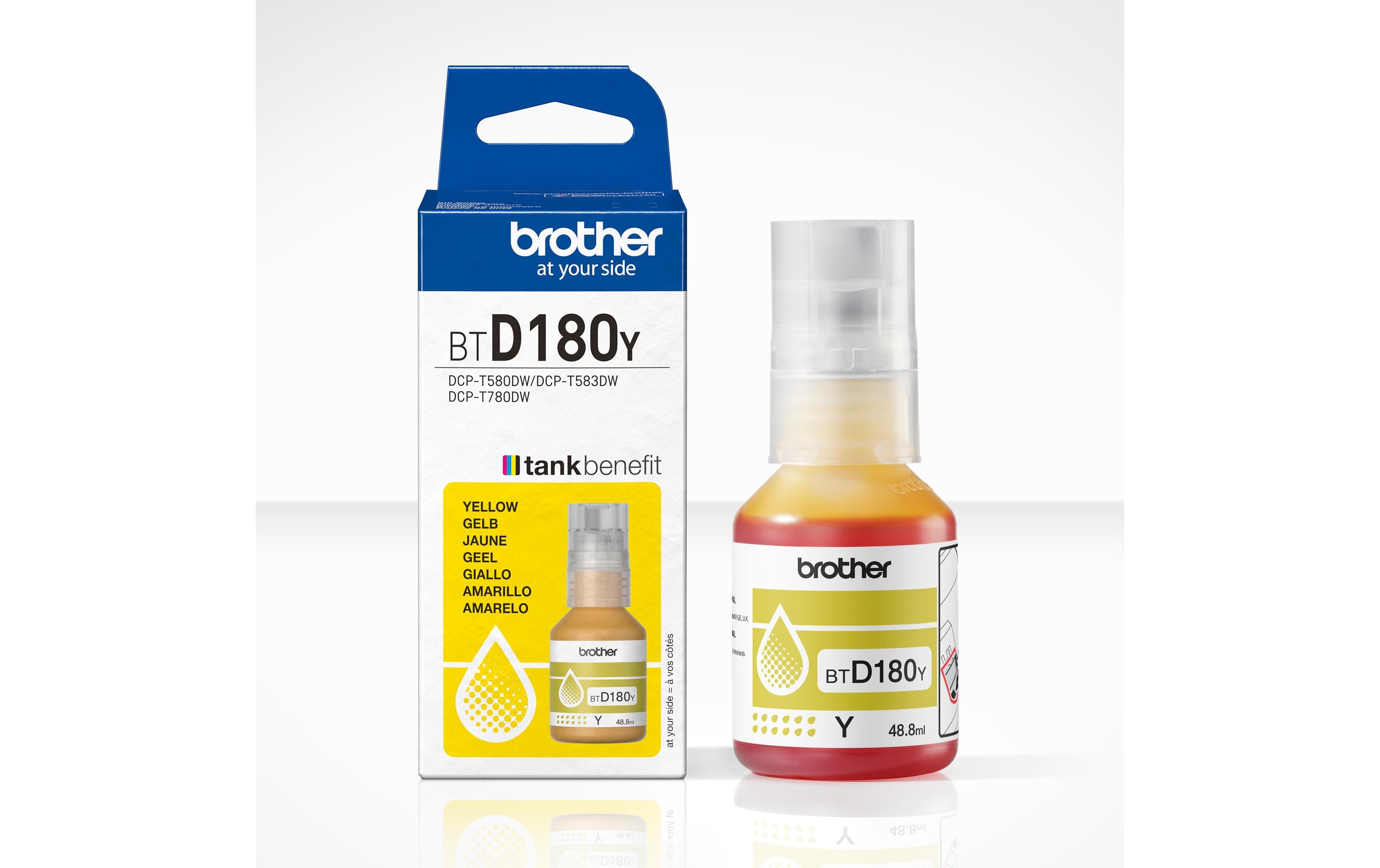 Brother Tinte BTD180Y Yellow Brother Tinte BTD180Y Yellow