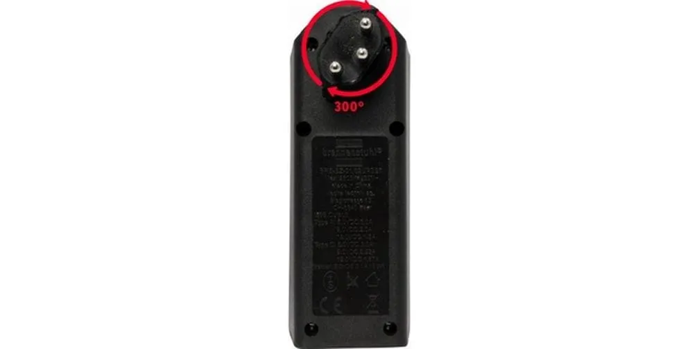 Brennenstuhl Abzweigstecker 2 x T13, 1 x USB A, 1 x USB C, 300° drehbar