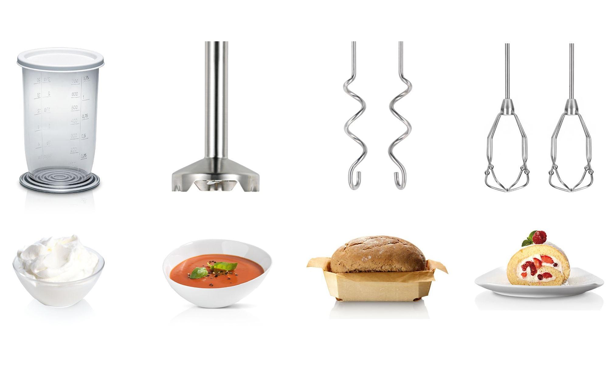 Bosch Handmixer MFQ4080 Weiss/Silber