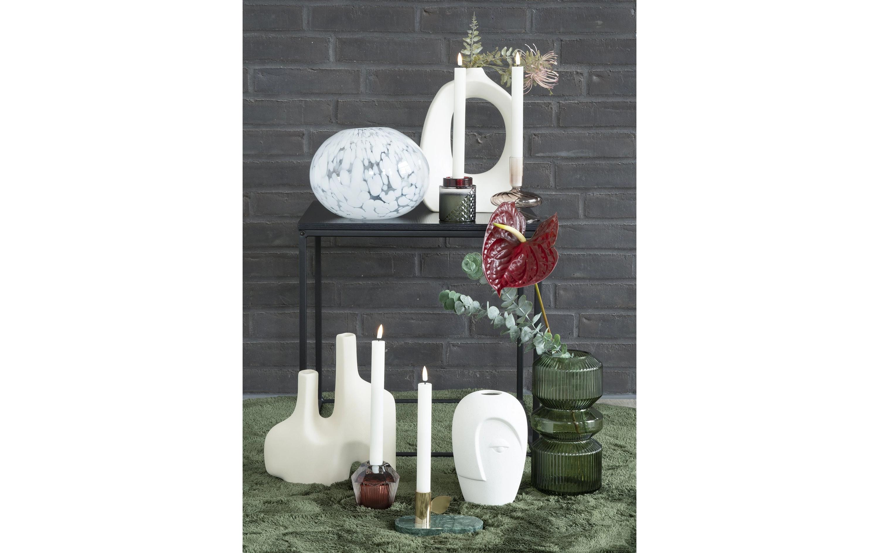 House Nordic Vase rund 25 cm, Grün