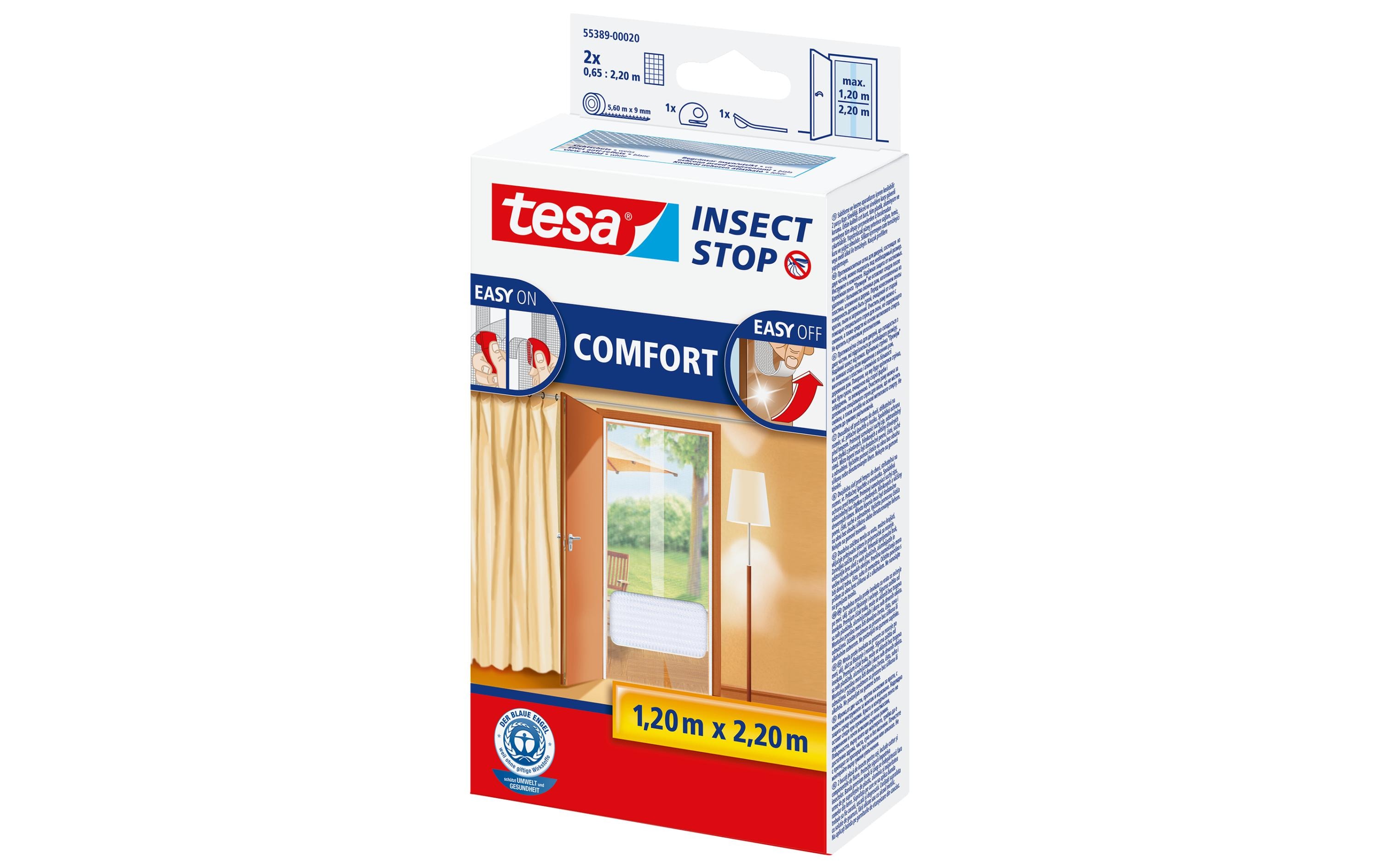 tesa Fliegengitter Insect Stop Comfort Tür weiss tesa Fliegengitter Insect Stop Comfort Tür weiss