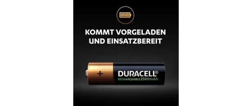 Duracell Akku Rechargeable AA 2400 mAh 4 Stück Duracell Akku Rechargeable AA 2400 mAh 4 Stück