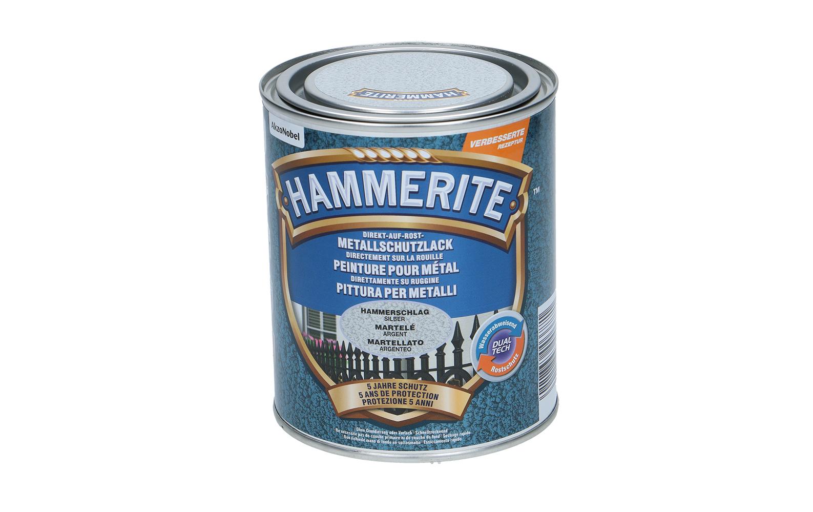 Hammerite Metall-Schutzlack HS Silber, 750 ml