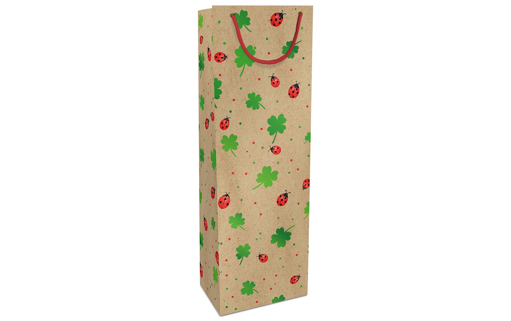 Braun + Company Flaschentasche Natural Luck 12 x 36 x 8 cm, Braun