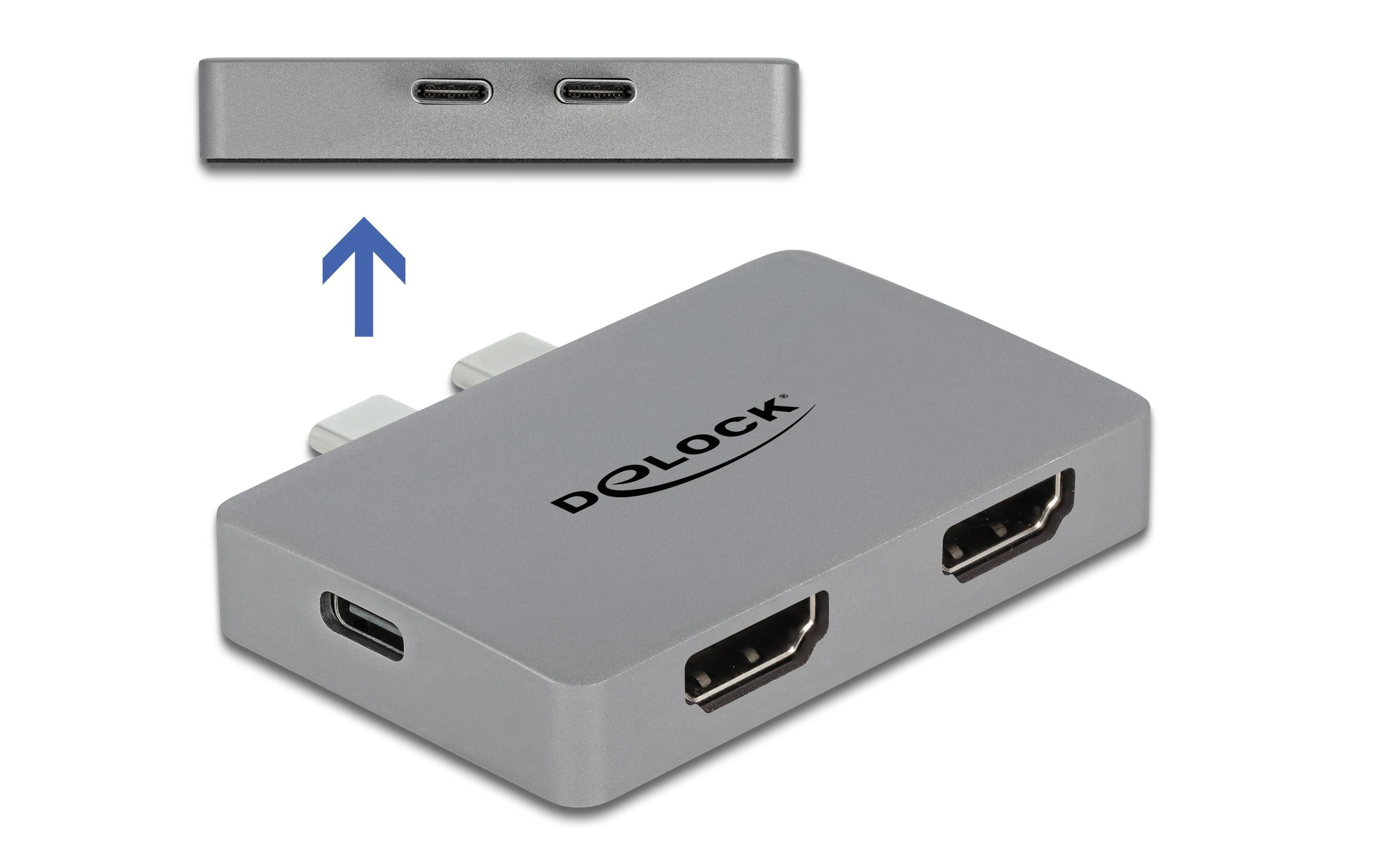 Delock Adapter Dual HDMI Thunderbolt 3 - HDMI/USB Type-C
