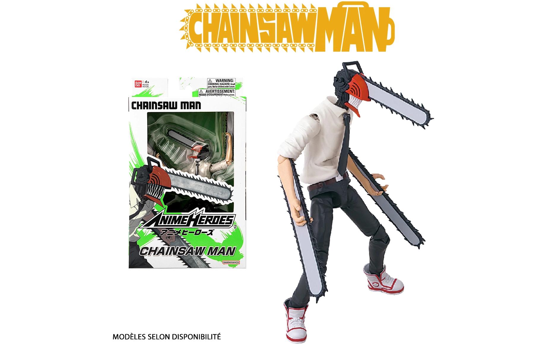 BANDAI ANI Figur Anime Heroes – Chainsaw man beweglich, 17 cm