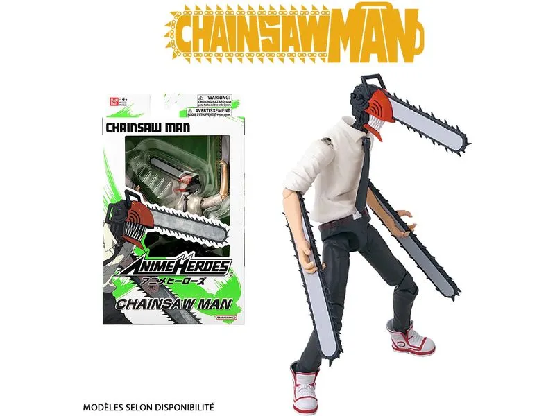 BANDAI ANI Figur Anime Heroes – Chainsaw man beweglich, 17 cm BANDAI ANI Figur Anime Heroes – Chainsaw man beweglich, 17 cm