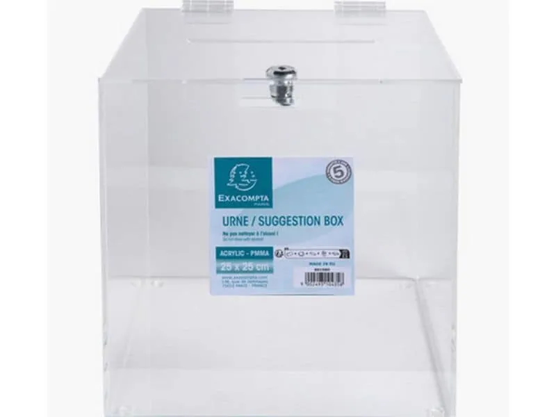 Exacompta Einwurf-Box transparent Kein Exacompta Einwurf-Box transparent Kein