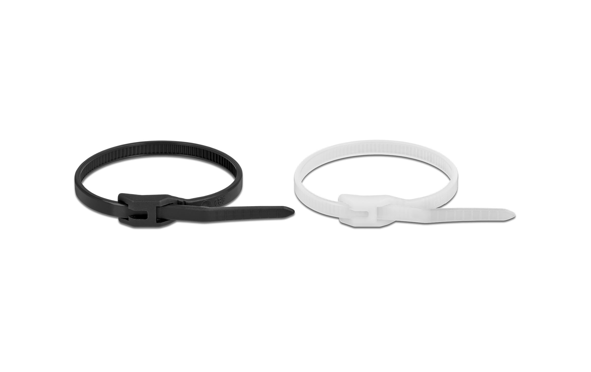 Delock Kabelbinder mit flachem Kopf Mehrfarbig 370 mm x 7.6 mm