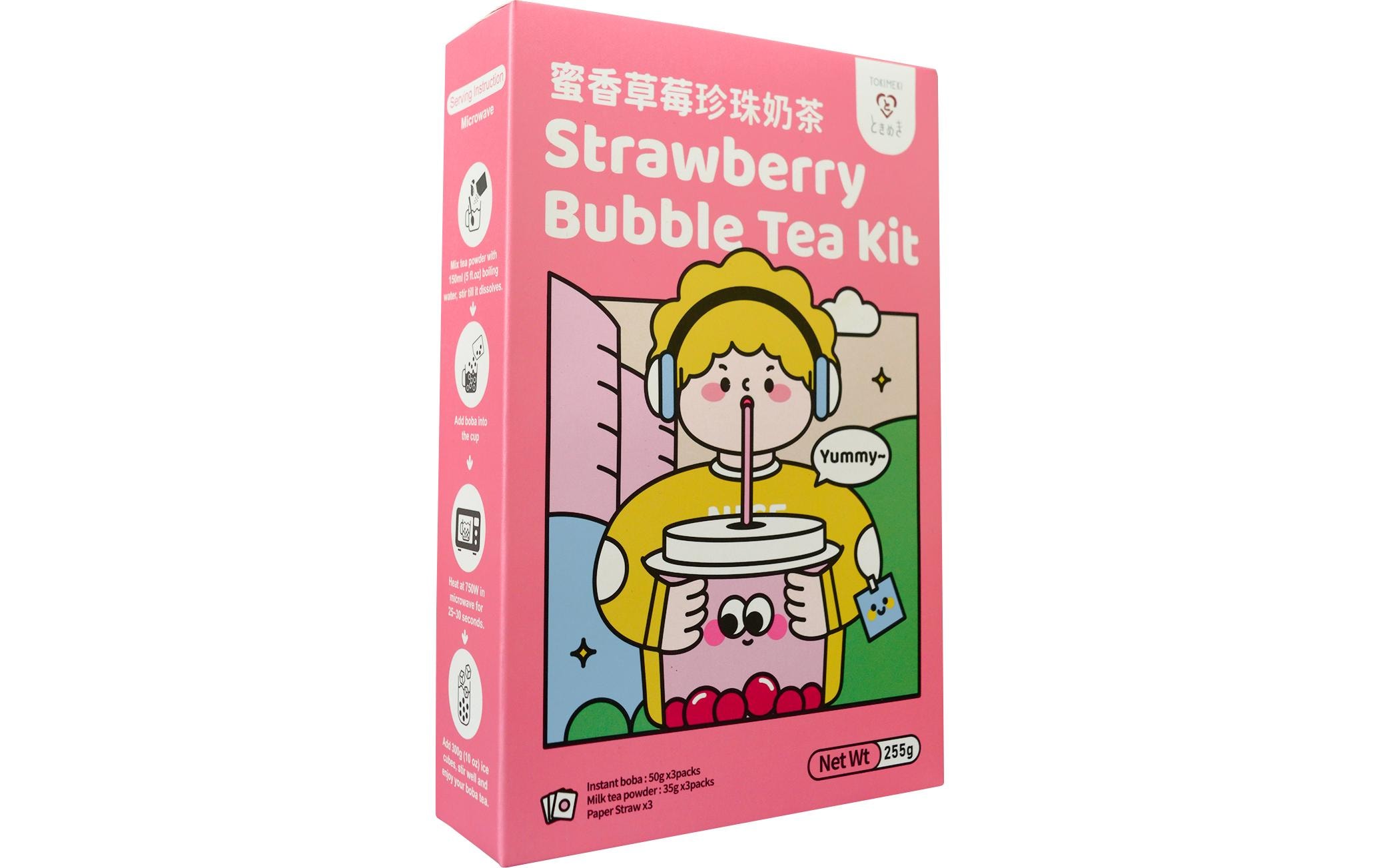 TOKIMEKI Bubble Tea Kit Erdbeere 255 g TOKIMEKI Bubble Tea Kit Erdbeere 255 g