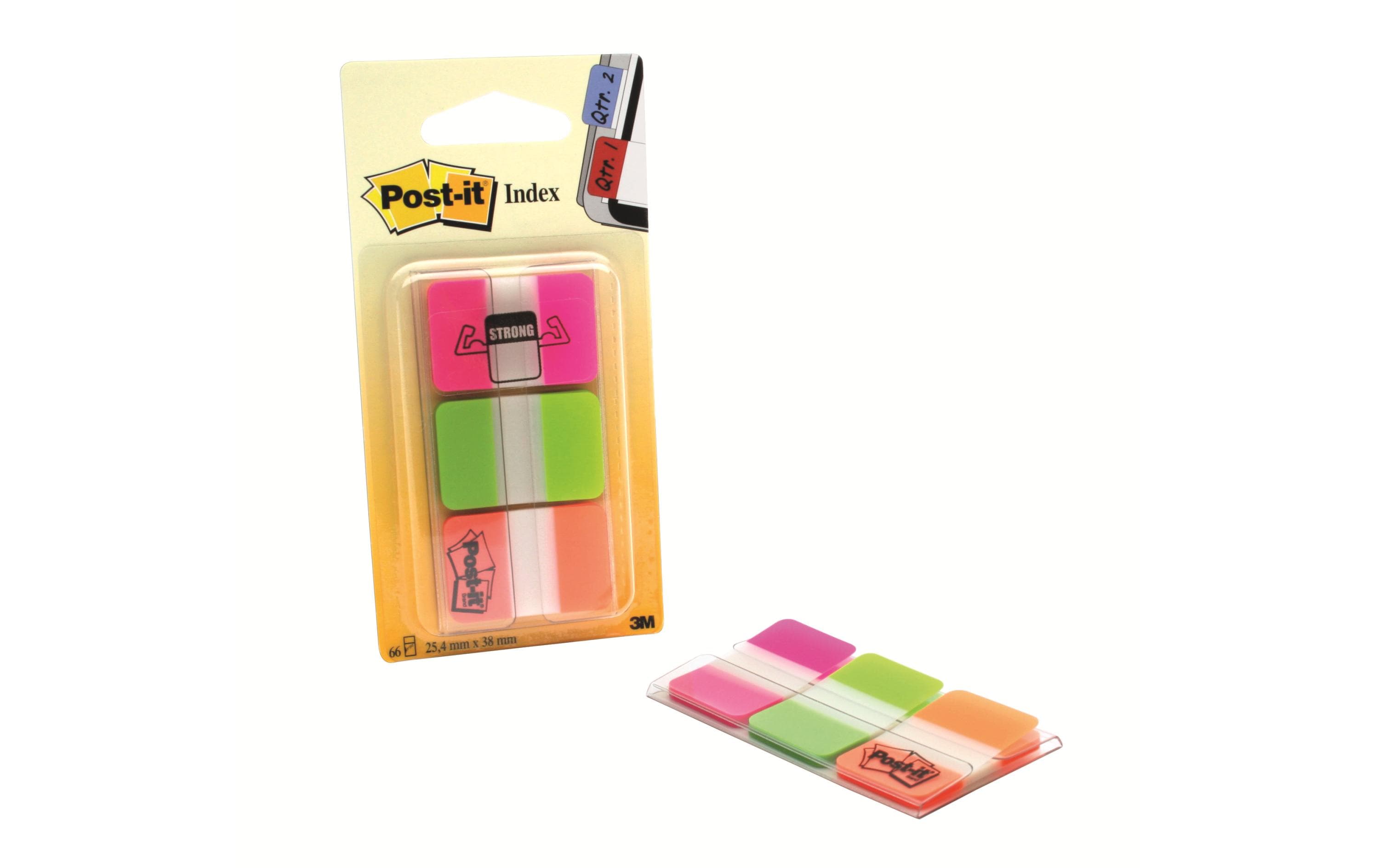 Post-it Page Marker Post-it Index Strong 3 x 22 Stück, 25.4 x 38 mm