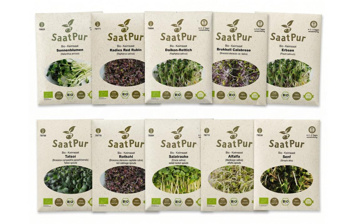Gorilla Gardening Keimsprossen Microgreens Multipack - 10 Sorten
