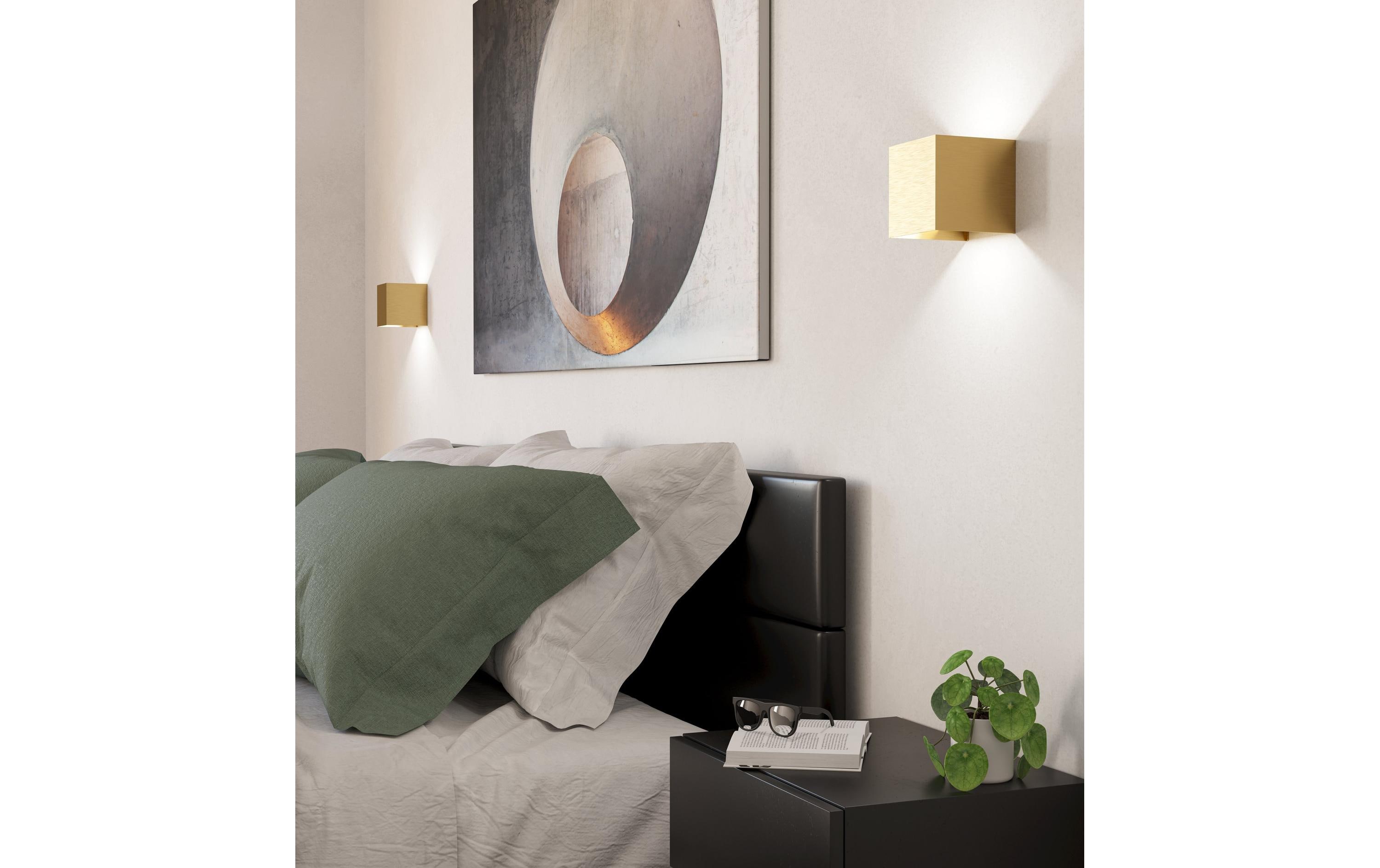 EGLO Leuchten Wand-/Deckenleuchte VALMONTONE Messing LED 2 x 1.5W 3000K