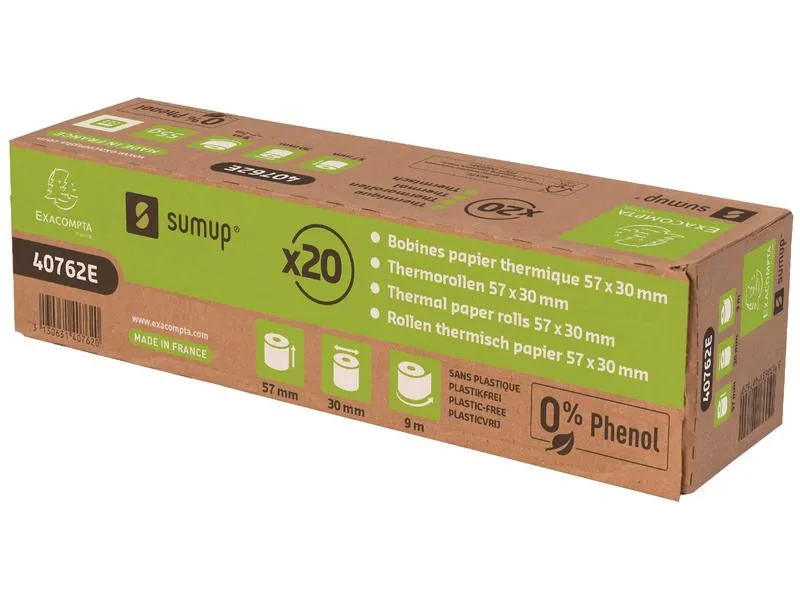 Exacompta Thermo-Papierrolle SumUp 20 Stück Exacompta Thermo-Papierrolle SumUp 20 Stück