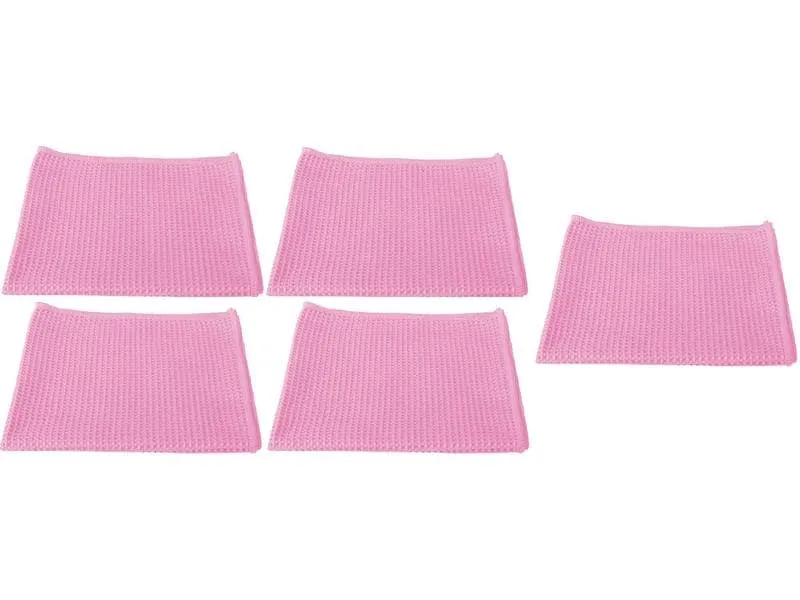 Edi Baur Mikrofaser-Reinigungstuch 5 Stück, Rosa Edi Baur Mikrofaser-Reinigungstuch 5 Stück, Rosa