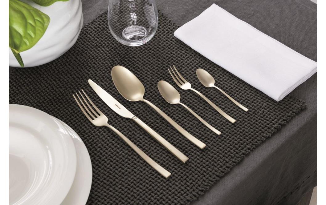 Sambonet Besteck-Set Rock 24-teilig, Champagner